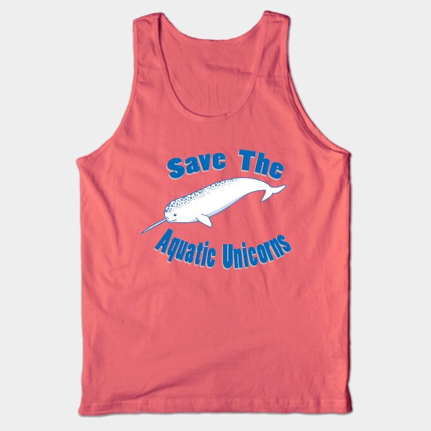 Save the Aquatic Unicorns Tank Top by Teeman